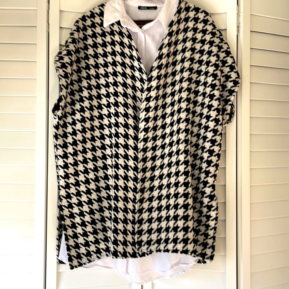Houndstooth cardigan